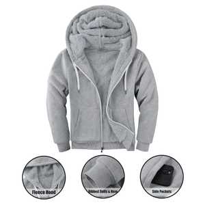Fabricante de Sudaderas con Capucha OEM, Proveedor Directo de Pakistán, Sudadera con Capucha de Manga Larga con Puños Acanalados, Sudadera Unisex Cálida para Invierno - Product Image 2