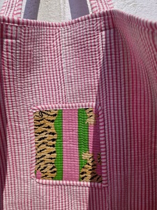 Quilted Cotton <b>Vintage</b> Lightweight <b>Tote</b> <b>Bag</b> Solid Color Makeup Pouch Travel Cosmetic Organizer Handmade Shoulder <b>Bag</b> Gift for - Product Image 2