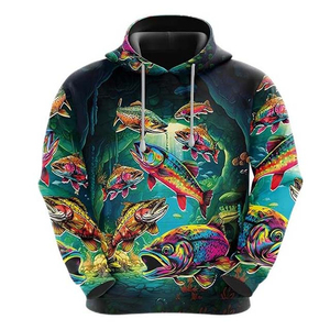 Sudadera con Capucha de Forro Polar para Hombre, Ropa de Pesca, Sudadera con Capucha Estampada por Sublimación 3D, Ropa Deportiva para Hombre y Mujer - Product Image 3