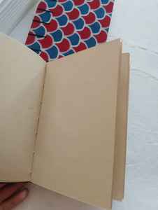 Libreta de direcciones de tapa dura con estampado de algodón, encuadernación de hojas sueltas y páginas de papel de algodón hechas a mano para escribir y dibujar, ideal para regalo. - Product Image 4