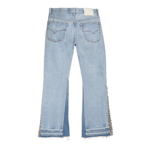 Pantalones Vaqueros de Cintura Alta con Decoración de Remaches, Lavado a la Piedra, Algodón Ligero, Estilo Punk, Jeans de Verano para Hombre - Product Image 2
