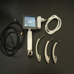 Videolaringoscopio portátil Hugemed VL3 con hojas curvas reutilizables para anestesiología - Product Image 3