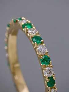 Bague délicate de style hip-hop en argent sterling 925 plaqué rhodium/argent 14K/18K avec moissanite pour unisexe - Product Image 2