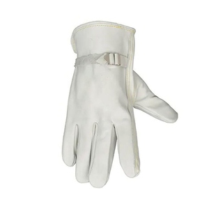 Premium Quality Cowhide Grain Leather <b>Driver</b> <b>Gloves</b> Heavy Duty Work Protection Abrasion Resistant Household Gardening <b>Gloves</b> - Product Image 2