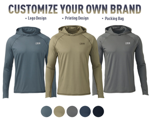 Camisetas Personalizadas de Secado Rápido para Hombre, Sudadera con Capucha de Manga Larga, Ropa Transpirable para Caza, Pesca y Deportes - Product Image 2
