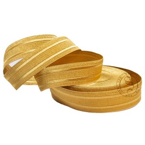 Ruban tressé en dentelle de haute qualité, fait main, avec fil doré, personnalisable avec logo pour uniforme - Product Image 4