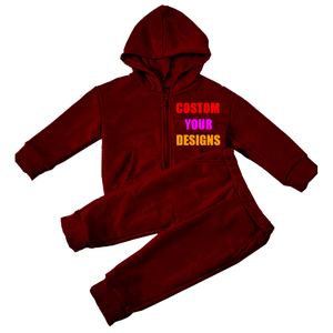 Conjunto de Sudadera Reversible de Felpa con Mezcla de Poliéster/Algodón Orgánico de Diseño para Niños, Sudadera con Capucha Ecológica, Logotipo Personalizado de Alta Calidad - Product Image 1