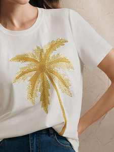 Fish Design Seed Beads <b>Top</b> With Embroidery Design Summer Casual Tank <b>Top</b> With Beaded Embroidery - Product Image 6