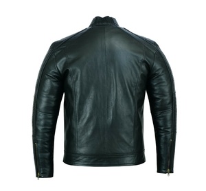 Chaqueta de Béisbol Personalizada OEM con Manga de Cuero, Talla Grande, Decoración de Piel, Forro Transpirable de Sherpa, Chaqueta Varsity Vintage para Hombre - Product Image 6
