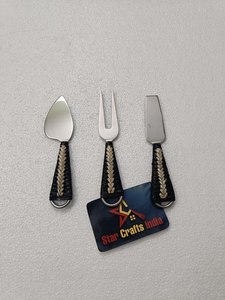 New Arrival Gold Stainless Steel Cheese <b>Knife</b> Set With Marble Handle Tabletop Dining Gadgets Kitchenware <b>Dinner</b> Restaurant Use - Product Image 4