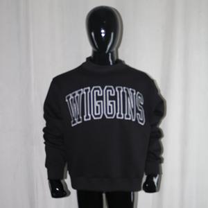 Sweat-shirts WIGGINS à col montant 450 GSM, broderie personnalisée avec nom, coupe ample et oversize, en molleton 100% coton French Terry - Product Image 6