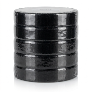 Ruban satin noir 25 mm simple face, lot de 5 rouleaux de 8 m, pour couronnes commémoratives, tributs funéraires, nœuds décoratifs et aménagements de magasin - Product Image 1
