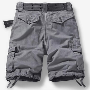 Men's Summer Gym Outdoor Waterproof Casual <b>Cargo</b> Shorts Quick Dry Multi Pocket Elastic <b>Work</b> Trousers Male Tactical Shorts - Product Image 3