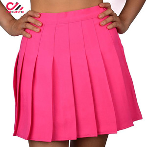 Jupe plissée taille haute personnalisée de haute qualité avec logo, uniforme scolaire unisexe pour étudiants, motif et couleur unis, jupes pour femmes - Product Image 1