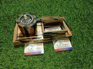 เตาเผาบัคฮูร์เรซิ่นทำมือ กลิ่นอู๊ดหรูหรา ของขวัญพรีเมียมสำหรับรอมฎอนและอีด - Product Image 5