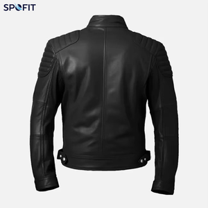 Men's Premium Quality Cowhide Leather <b>Jacket</b> Fashion-Designed New Arrival PU Leather <b>Jacket</b> Outer Wear Men's Clothing - Product Image 3