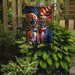 All American Boxer Multicolor Garden Flag Patio Artwork Yard Flower Beds Buzón decorativo Banner para tamaño de jardín - Product Image 2
