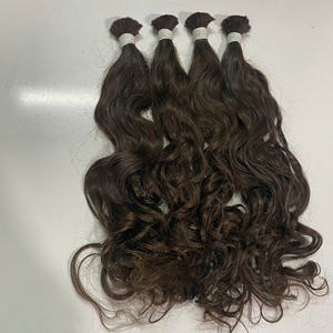 Super calidad a granel Color natural doble dibujado pelo vietnamita alta calidad onda humana para extensiones - Product Image 3