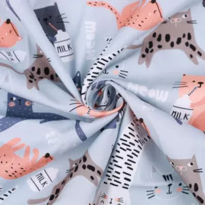 Chất Lượng Tuyệt Vời OEM Tùy Chỉnh In Mô Hình Riêng của Bạn 100% Cotton Dệt Kỹ Thuật Số In Bé Quần Áo Vải - Product Image 3