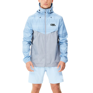 Stylish Windbreaker <b>Short</b> Set Men Breathable Activewear Running Fitness Workout Two Piece Outfit Comfortable - Product Image 1