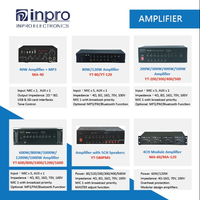 Hoparlörler MP3 Bluetooth FM radyo fonksiyonu ile INPRO profesyonel 200W modül amplifikatör YT-200 110V