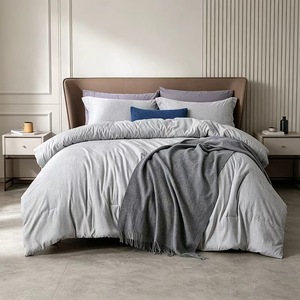 Ultra Soft Grade a Queen Size All-Season Reversible Eco-Friendly 3-Piece Bedding Set Comforter Pillow Shams All-in-One <b>Bed</b> Bag - Product Image 3