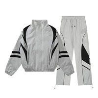 Conjunto Deportivo de Dos Piezas Personalizable, Cortavientos de Invierno, Transpirable, Tallas Grandes, para Hombre y Mujer, Ropa Deportiva Casual