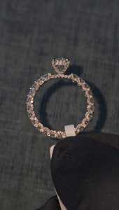 1CT Lab Grown Diamond Iced Out <b>Ring</b> 925 Sterling <b>Silver</b> <b>Men</b>’s Hip Hop Luxury Diamond <b>Ring</b> - Product Image 3