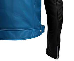 Chaqueta de cuero genuino de piel de oveja de alta calidad 2026 estilo Cafe Racer, acolchada con diseño de diamantes, cálida, con cuello de solapa y cremallera, para hombre. - Product Image 6