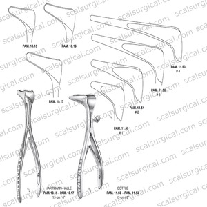 เครื่องมือตรวจจมูกแบบแมนนวลคุณภาพสูง พร้อมสกรูยึด ทำจากเหล็กกล้าไร้สนิม ได้รับการรับรองมาตรฐาน ISO - Product Image 6