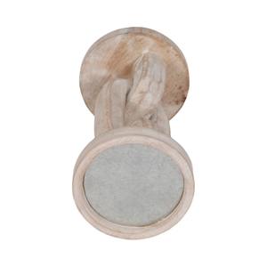 Candelabro Moderno de Cadena para Decoración de Mesa, Portavelas de Madera Informal para Comedor o Decoración del Hogar, Blanco - Product Image 3