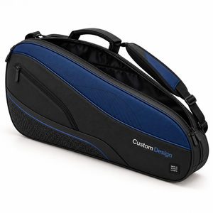 Bolsa de Transporte para Raqueta de Squash Azul Marino Personalizada con Compartimento Frontal con Cierre y Asas de Transporte Prácticas para Entrenamiento y Viajes - Product Image 1