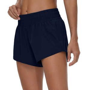 Shorts Deportivos de Cintura Alta para Mujer, Transpirables, de Secado Rápido, Cintura Elástica, para Gimnasio, Fitness y Deportes - Product Image 3