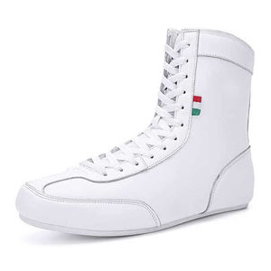 Chaussures de boxe personnalisées en gros, chaussures de lutte professionnelles, chaussures de combat, chaussures de fitness, chaussures d'entraînement de gym, chaussures de boxe unisexes - Product Image 3