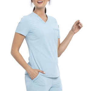 Tenues médicales extensibles multicolores sur mesure, ensemble de blouses d'infirmière tendance pour femmes, en vente - Product Image 3