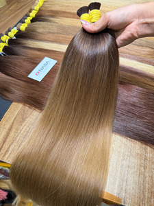 Cuticle Intact Vietnamese 100% Virgin Raw Bulk Hair Extensions Nasa Hair 1kg Factory Price 50cm 70cm Super Double Drawn All - Product Image 4