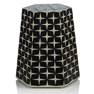ILAHI's Bone Inlay <b>Table</b> Modern Design Agate Detailing <b>Storage</b> Portable Home Furniture - Product Image 4