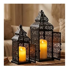 Nuevo Farol de Madera para Velas, Decoración para el Hogar, Hoteles y Bodas, Portavelas, Farol Colorido - Product Image 2