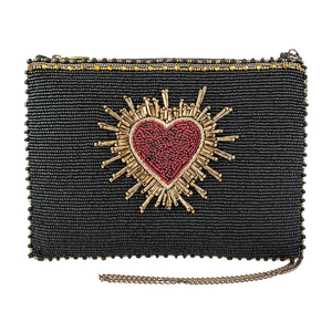 BY MULTI CRAFT Popular Coin Pouch Handmade Beaded Coin Purse with Detachable <b>Ring</b> for Gameday Money Storage and Cards - Product Image 4