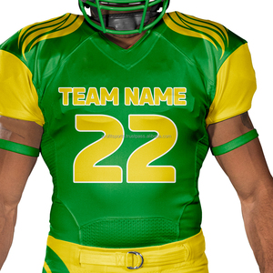 Uniforme de football américain personnalisé respirant pour hommes et femmes, impression par sublimation personnalisée, nom de l'équipe, numéro, logo, antibactérien - Product Image 4