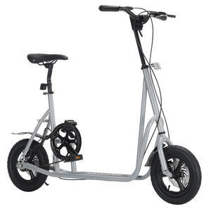 12 Inch Foldable Aluminum Alloy Fork & Rim 2 in 1 Kids Scooter Bike Steel <b>Frame</b> Disc Brake 6 Speed City Bike - Product Image 1