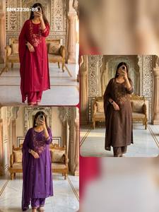 <b>Top</b> Quality Cotton 60-60 with Embroidery-Hand & Scattered Butti work Straight & Long <b>Kurti</b>-Pant-Dupatta Collection Woman Fashion - Product Image 6
