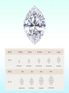 เพชรทรงมาร์คีส์ 2.00 - 2.10 กะรัต เพชรเพาะเลี้ยงในห้องปฏิบัติการ สี DE ความสะอาดระดับ VVS2 VS1 ได้รับการรับรอง หรูหรา สวยงาม ระดับพรีเมียม - Product Image 5