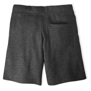 Pantalones Cortos Bermuda de Algodón Gris Oscuro para Hombre, Cintura con Cordón, Tejido Casual, Color Sólido, Corte Medio, Transpirables - Product Image 3