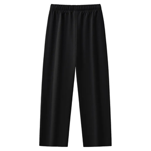 Pantalones deportivos ajustados de algodón y poliéster transpirables antipilling para hombre, lisos, casuales, para gimnasio, con cremallera - Product Image 6