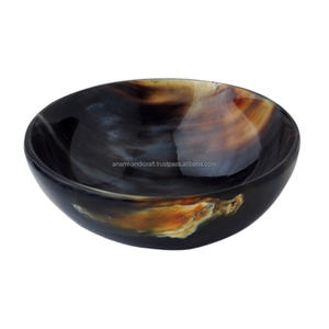 High Quality Branded Agate Natural Horn Serving Bowl <b>Set</b> Handcrafted Polished Round <b>Shaving</b> Bowls for Home Hotel Restaurant Koi - Product Image 4