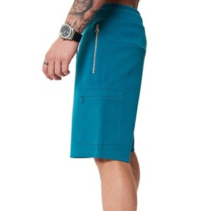 Nouveaux ensembles de shorts bleu sarcelle pour hommes, ensemble deux pièces, sweat-shirt et short décontractés, tenue confortable, streetwear d'été, meilleur design, vente chaude - Product Image 5