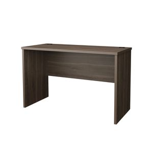 Dark Walnut Minimalist Home Office <b>Computer</b> <b>Desk</b> with Cable Management Feature - Product Image 2