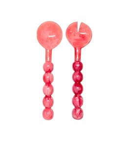 Juego de tenedores y cucharas para ensalada de resina con diseño moderno, productos hechos a mano de alta calidad, hechos en India para servir en la cocina del hogar. - Product Image 1