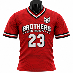 Maillot de football pour hommes, bordeaux, noir, blanc, en polyester respirant, style rétro, t-shirt de sport, uniforme d'équipe sublimé, vêtements de sport, vente en gros - Product Image 2